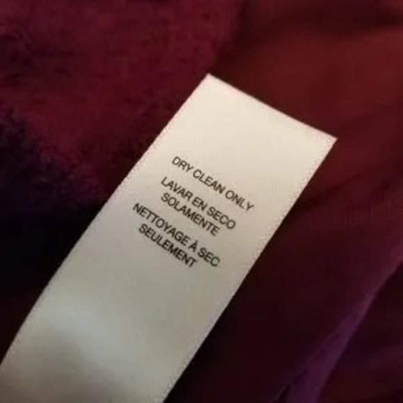 Chico's Boiled Wool Full Zip Lined Jacket Mock-Neck Styling Deep Berry - Picture 7 of 7